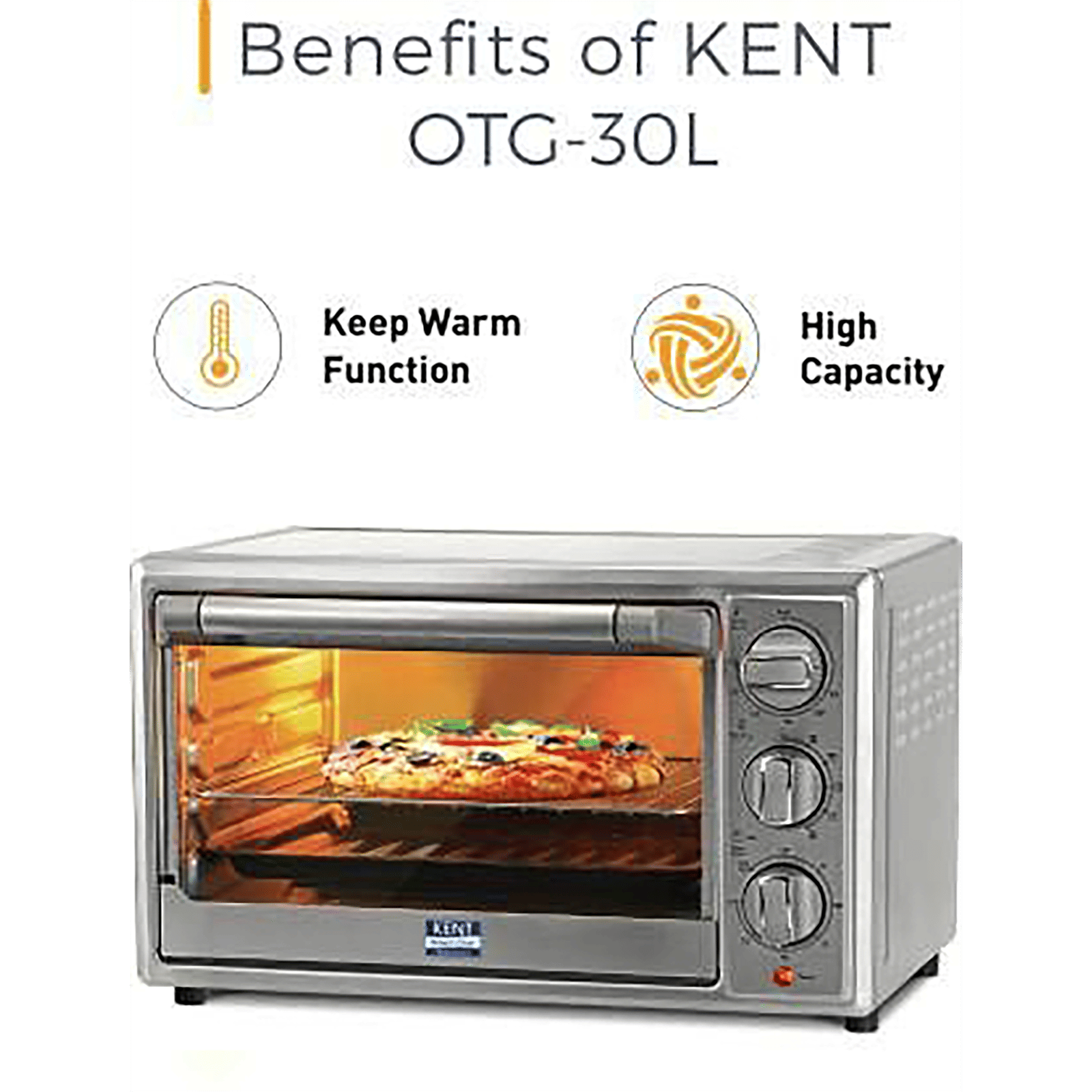 Buy KENT 30L Oven Toaster Grill with Rotisserie & Convection Function